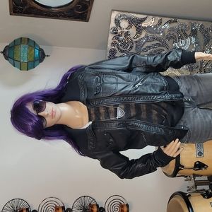 Ci Sono bomber style faux leather jacket